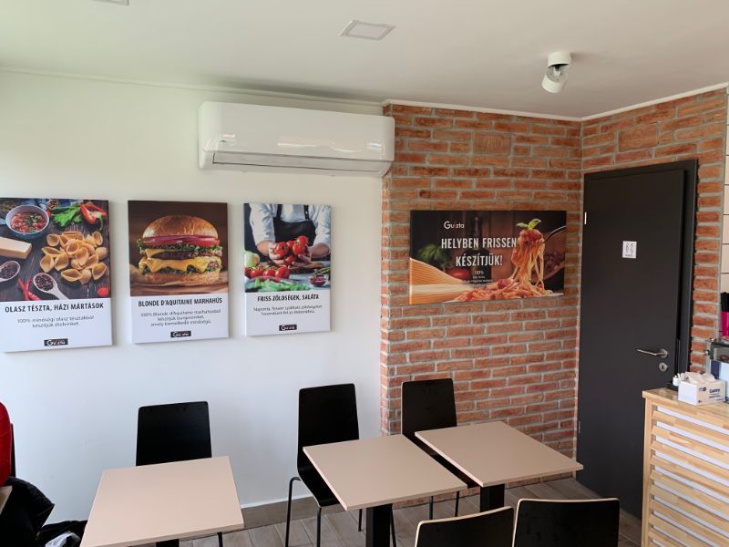 Eladó minimál stílusú látványkonyhás étterem, ahol a tökéletes hamburger születik